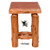 cedar log open night stand vintage