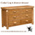 cedar log six drawer dresser