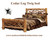 log cabin twig bed in king size