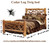 winter retreat log bed