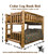 mountain lodge cedar log double bunk bed