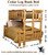rustic cedar log bunk beds