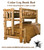 rustic log bunk bed