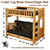 find cedar log futon bunk bed