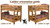 winter retreat cedar log bunk beds