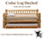 cedar log daybed with trundle bed made in America