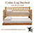 cedar log daybed with trundle pulled out