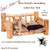 cedar log man's best friend dog bed with mattress