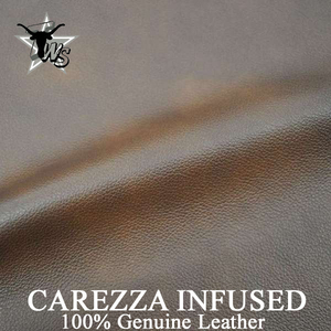 carezza-infused 100% leather for log cabin and lodge furniture