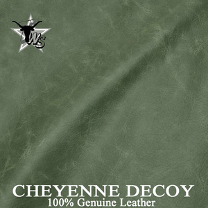 cheyenne-decoy 100% leather for log cabin and lodge furniture