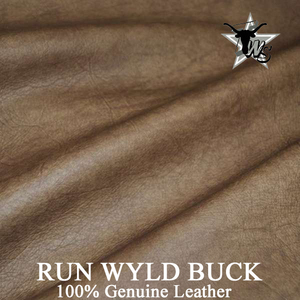 run-wyld-wyld-buck 100% leather for log cabin and lodge furniture