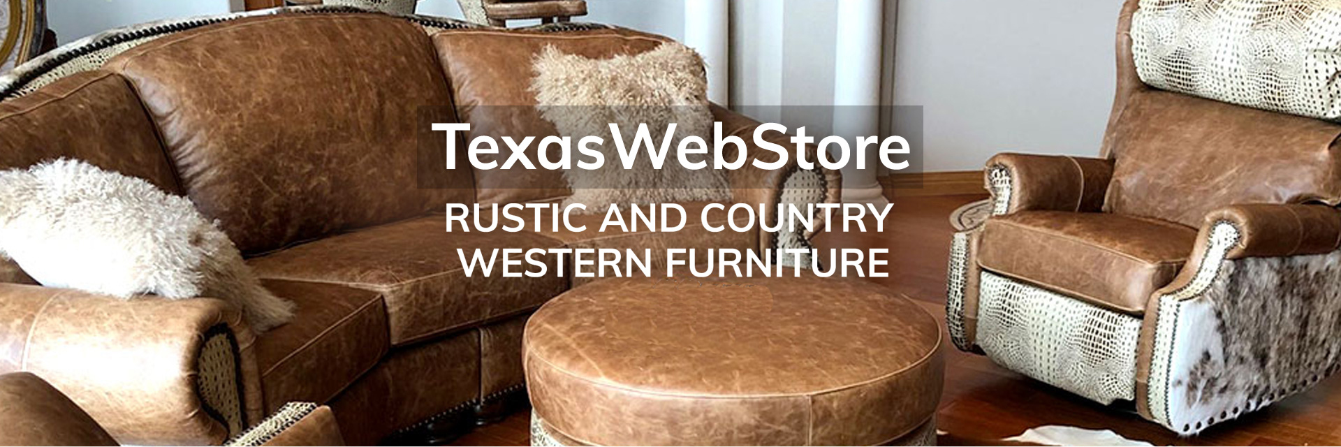 Best Country Western Cowhide Furniture to buy - Rustic Cowhide Furniture