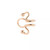 Dazzling Desires Curve Shape Ear Clip Multiple Colors  