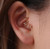 Dazzling Desires Curve Shape Ear Clip Multiple Colors  