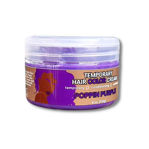 POPPIN PURPLE - Temporary Hair Color Cream - UJESBE NATURALS - www.ujesbe.com