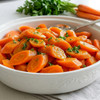 Buttered carrots side dish included with Chicken Pot Pie Family Dinner