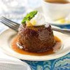 - Sticky Toffee Pudding (4.5 oz.): individual dense, moist cakes served with an intense buttery toffee sauce.
