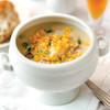Loaded Baked Potato (16 oz.): chunks of potatoes and bacon in a creamy broth loaded with Cheddar cheese