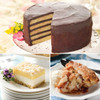 Chesapeake Classic Desserts gift set with apple pie, Smith Island Cake, and lemon cheesecake squares
