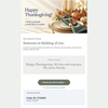 Thanksgiving Meal Gift voucher: chef-prepared turkey or ham dinner with sides, redeemed online