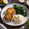 Crab Cakes Meal | Diabetic Diabetic SendaMeal.com