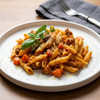 Penne Bolognese with plant-based Beyond Beef vegetarian pasta meal