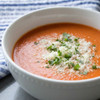 Tomato Soup, silky creamy vine-ripened tomato soup with a hint of parmesan, mild easy-to-tolerate post surgery comfort food