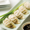 50 - Chicken and Lemongrass Potstickers: savory dumplings filled with tender chicken and bright, aromatic lemongrass