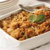 Traditional herb stuffing casserole side dish baked golden brown with onions, celery, sage, and thyme (32 oz serves 6-8)
