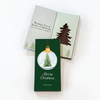 Merry Christmas chocolate card design; this bundle contains four cards with a 2 oz chocolate bar in each.