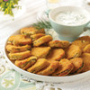 Fried pickle chips component of Pubhouse Favorites Trio