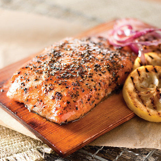Cedar Plank Salmon Filet SendaMeal.com