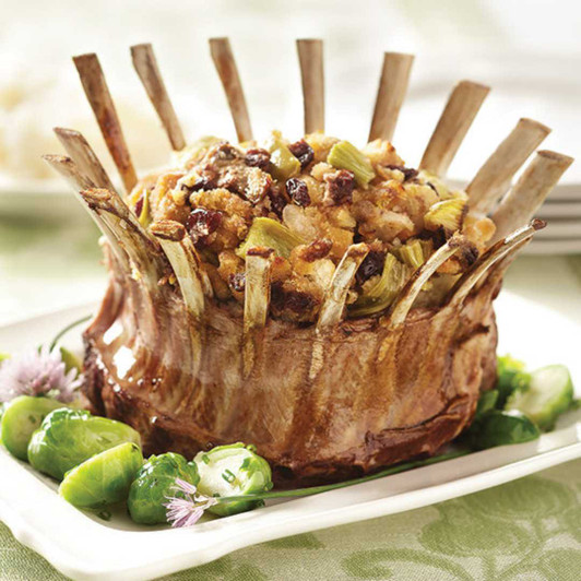 Stuffed Lamb Crown Roast SendaMeal.com
