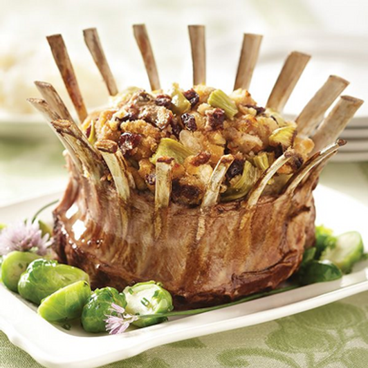 Stuffed Lamb Crown Roast View All Meals SendaMeal.com 159.95