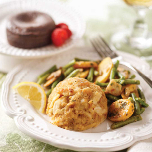 Complete Crab Cake Dinner SendaMeal.com