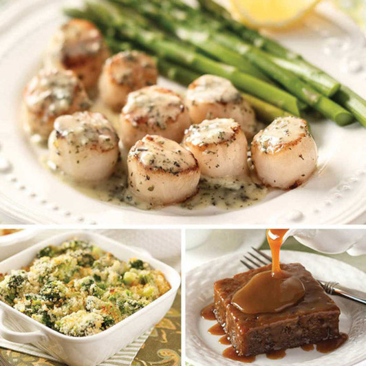 Lemon Herb Scallops Dinner SendaMeal.com