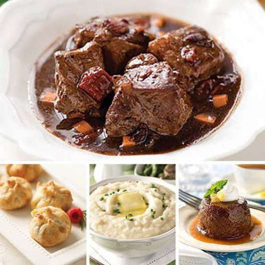 Beef Bourguignon Dinner for Four View All Meals SendaMeal.com