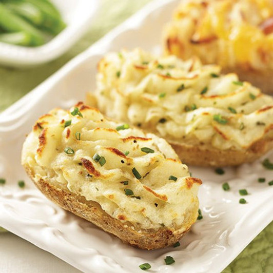 Twice Baked Potatoes: Sour Cream & Chive