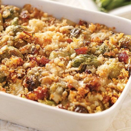 Brussels Sprouts Gratin Casserole