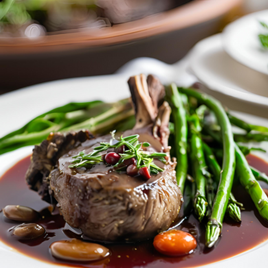 Braised Lamb Shanks In Portobello Sauce View All Meals SendaMeal.com 66.95