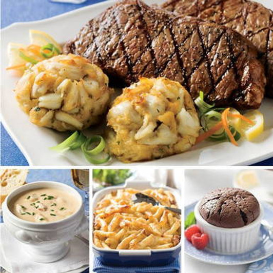 Steak and Crab Cake Dinner for Two View All Meals SendaMeal.com