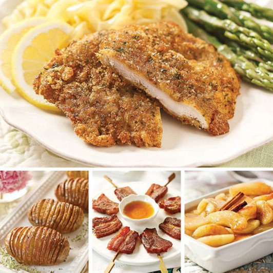 Pork Schnitzel Dinner for Four SendaMeal.com