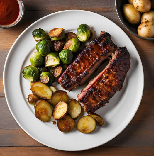 Dry Rub Baby Back Rib Dinner | Special Diet SendaMeal.com