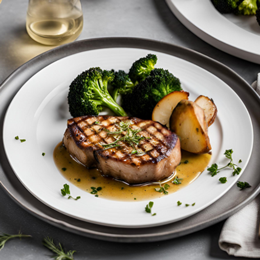 Grilled Center-Cut Pork Chop Dinner | Special Diet Special Diets SendaMeal.com