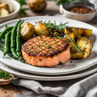 Salmon Burger | Special Diet SendaMeal.com