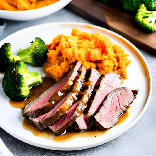 Sliced Flank Steak Meal | Special Diet Special Diets SendaMeal.com