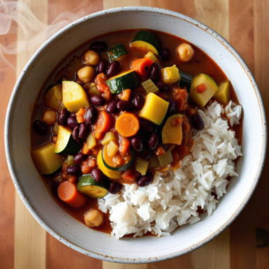 Three Bean Vegan Chili Senior SendaMeal.com