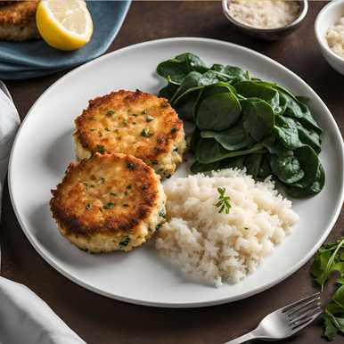 Crab Cakes Meal | Diabetic SendaMeal.com