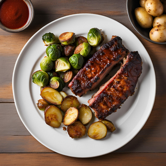 Dry Rub Baby Back Rib Dinner | Diabetic Diabetic SendaMeal.com