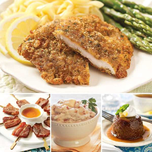 Pork Schnitzel Dinner for Two SendaMeal.com